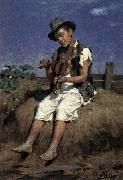 Gyorgy Vastagh Fiddler Gypsy Boy china oil painting artist